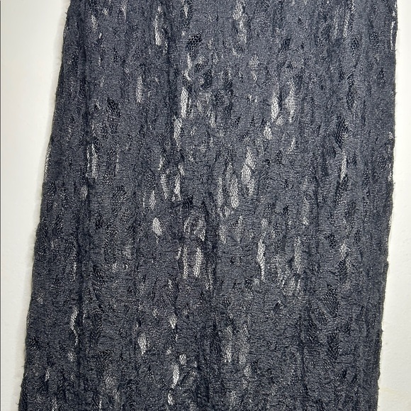 Zara Elegant Sheer Black Lace Maxi Slip Dress Lingerie Valentines Size S - Picture 12 of 16